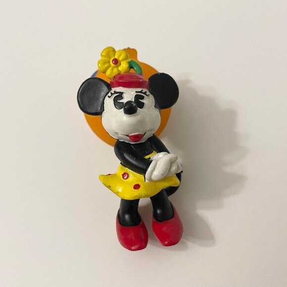 Vtg 1984 Minnie Mouse Bully Suction Cup Figure Disney Toy - Picture 11 of 16